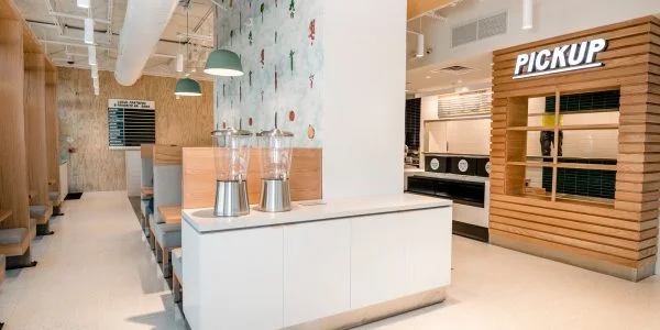 Restaurant and retail interior